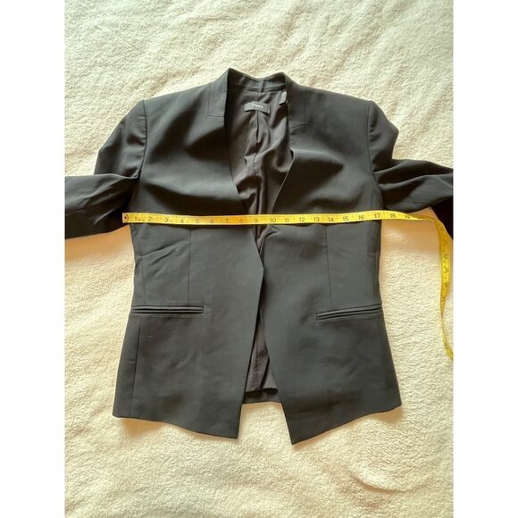 Theory Lana Edition 4 Open Front Blazer Virgin Wool Black Size 6‎ - Picture 11 of 13